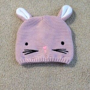 Indigo baby bunny hat 0-12m
